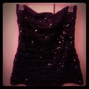Navy blue sparkly shirt